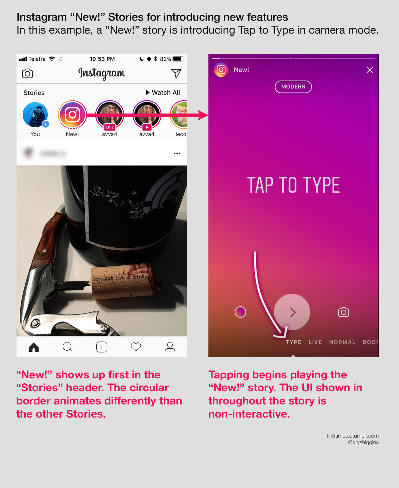 Instagram New Stories feature intro screens - 01