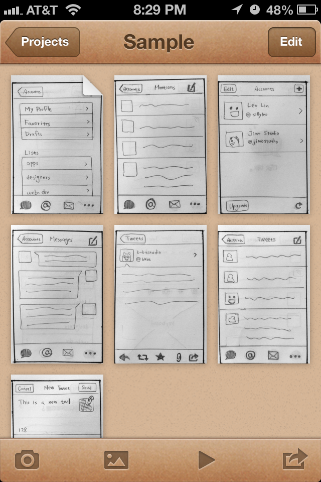 Pop app Sample prototype page 01